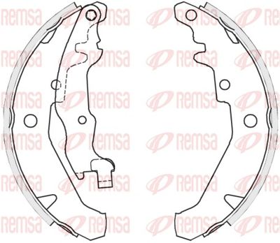 Brake Shoe REMSA 4139.01