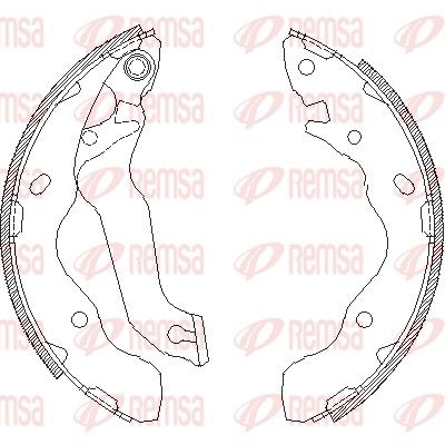 Brake Shoe REMSA 4141.00