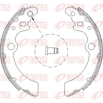 Brake Shoe REMSA 4143.00