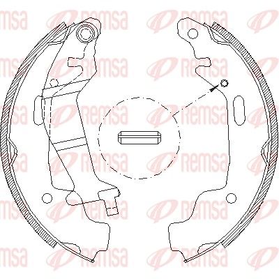 Brake Shoe REMSA 4145.00