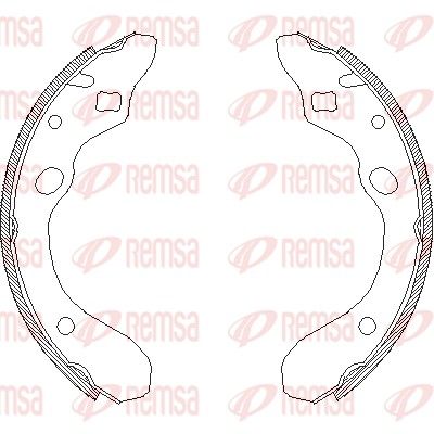Brake Shoe REMSA 4147.00