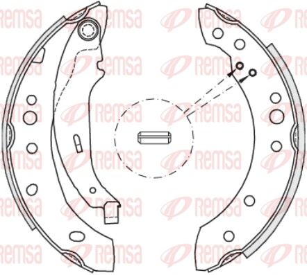 REMSA 4149.02 Brake Shoe