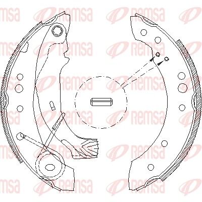 Brake Shoe REMSA 4149.00
