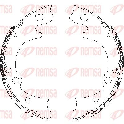 REMSA 4150.00 Brake Shoe