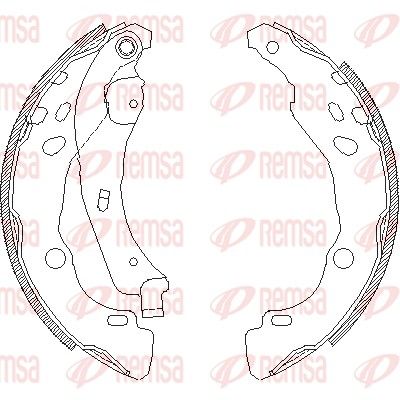 REMSA 4152.00 Brake Shoe