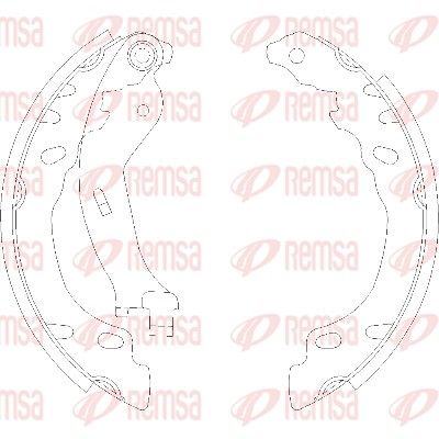 Brake Shoe REMSA 4158.00