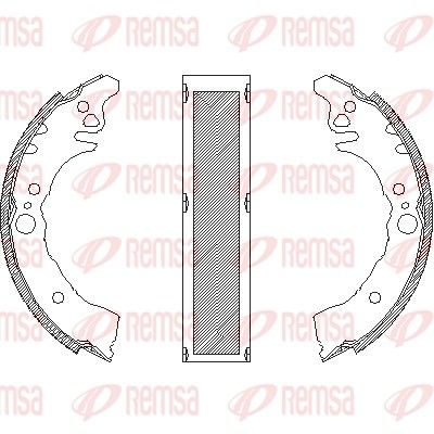 Brake Shoe REMSA 4160.01