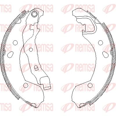 Brake Shoe REMSA 4168.00