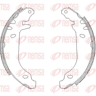 Brake Shoe REMSA 4169.00