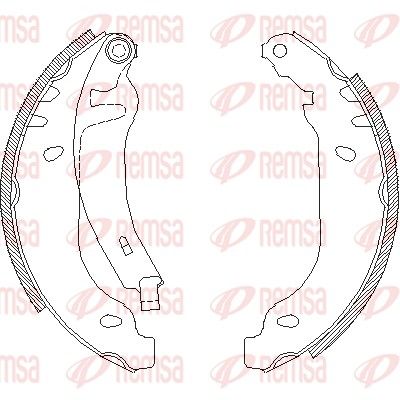 Brake Shoe REMSA 4169.02