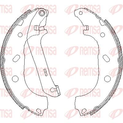 Brake Shoe REMSA 4170.00