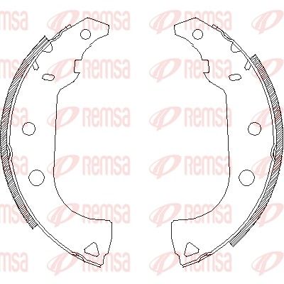Brake Shoe REMSA 4176.00