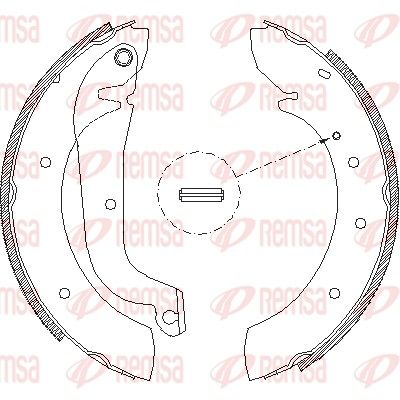 Brake Shoe REMSA 4178.00