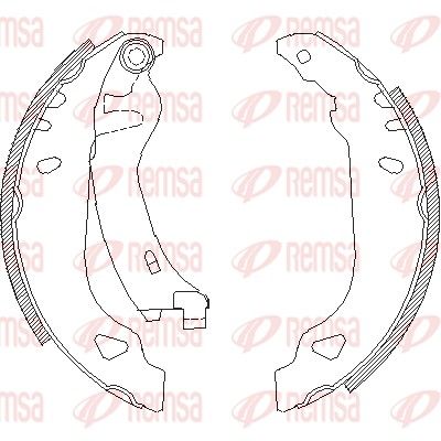 REMSA 4179.01 Brake Shoe