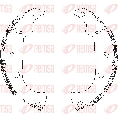 REMSA 4180.00 Brake Shoe