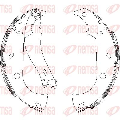 REMSA 4180.01 Brake Shoe