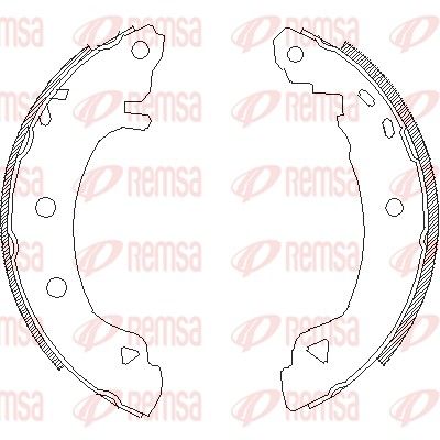 Brake Shoe REMSA 4182.04