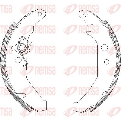 Brake Shoe REMSA 4185.00