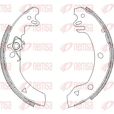 Brake Shoe REMSA 4186.00