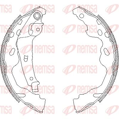 Brake Shoe REMSA 4187.00