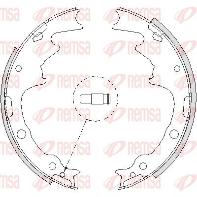 Brake Shoe REMSA 4188.01