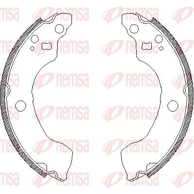Brake Shoe REMSA 4189.00