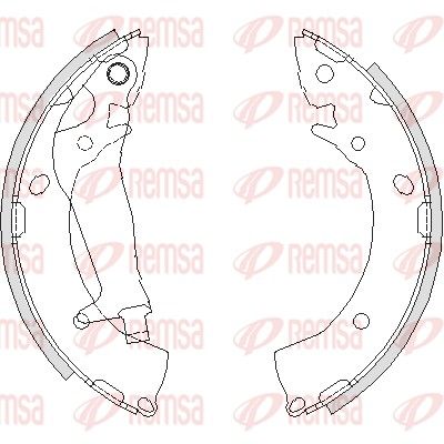 Brake Shoe REMSA 4203.00