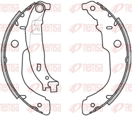 REMSA 4212.00 Brake Shoe