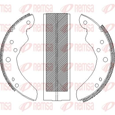 Brake Shoe REMSA 4214.00
