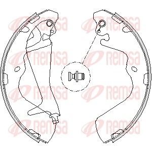 Brake Shoe REMSA 4215.00