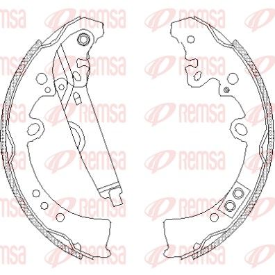 Brake Shoe REMSA 4218.01