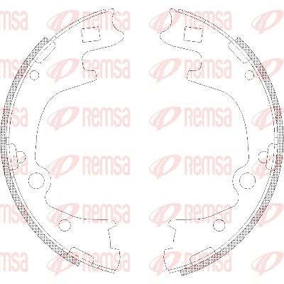 Brake Shoe REMSA 4223.00