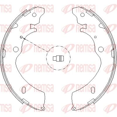 Brake Shoe REMSA 4224.00