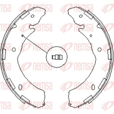 REMSA 4236.00 Brake Shoe