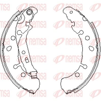 Brake Shoe REMSA 4238.00