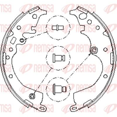 Brake Shoe REMSA 4239.00
