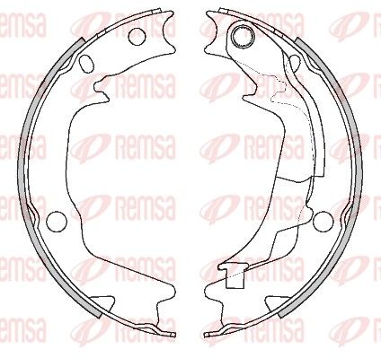 REMSA 4244.01 Brake Shoe, parking brake
