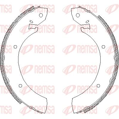 Brake Shoe REMSA 4250.01