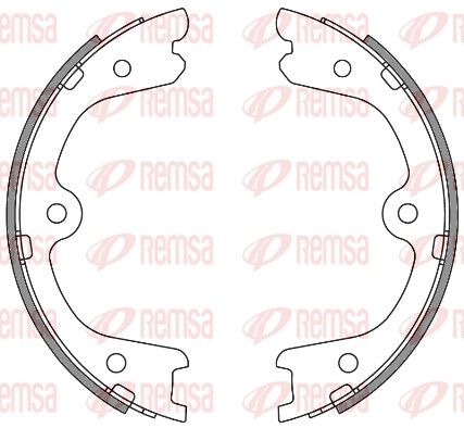 REMSA 4264.00 Brake Shoe, parking brake