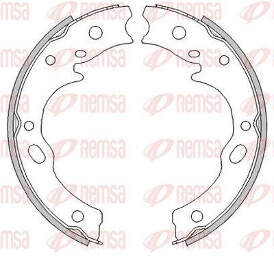 Brake Shoe, parking brake REMSA 4277.01