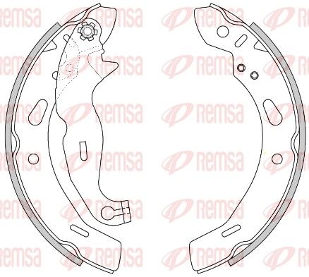 REMSA 4278.00 Brake Shoe