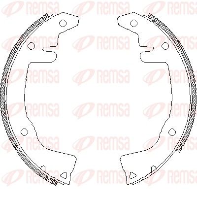 REMSA 4281.00 Brake Shoe