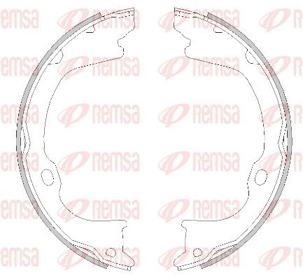REMSA 4282.01 Brake Shoe, parking brake