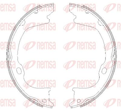 Brake Shoe, parking brake REMSA 4282.01