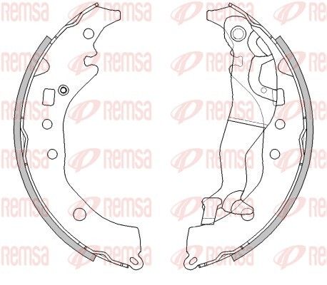 REMSA 4292.01 Brake Shoe