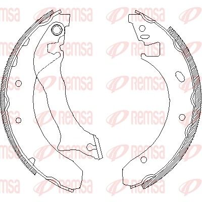 Brake Shoe REMSA 4300.00