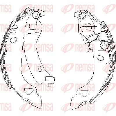 Brake Shoe REMSA 4302.00