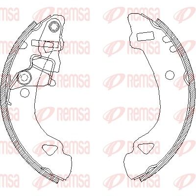 REMSA 4303.00 Brake Shoe