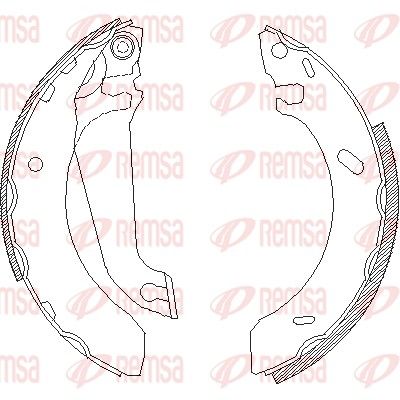 Brake Shoe REMSA 4304.00