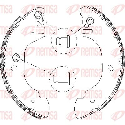 Brake Shoe REMSA 4305.01